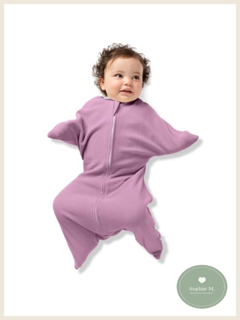 Zipadee-Zip Fleece Transition Swaddle Arms-Out Wearable Blanket Baby Sleep